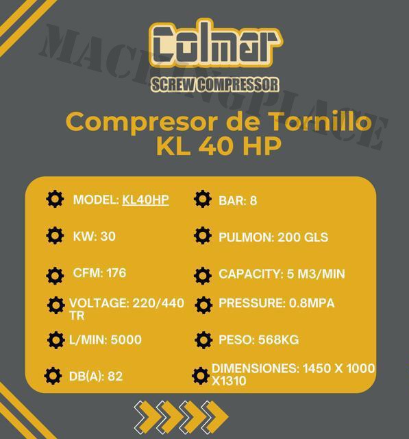 Miniatura de Compresor de tornillo KL40HP